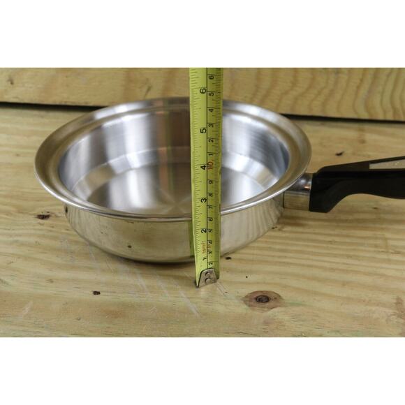 Carico 304 5 Ply Alcore 9" Skillet Fry Pan Saucepan Cookware Lid USA - Picture 3 of 7